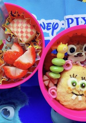 スポンジボブキャラ弁/保存用-レシピのメイン写真