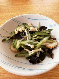 えのきとキクラゲの中華風サラダ-レシピのメイン写真