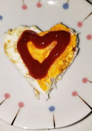 ハート卵焼き♡-レシピのメイン写真