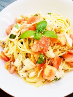 冷製カプレーゼパスタ-レシピのメイン写真