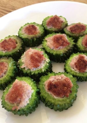 ゴーヤの中華風肉詰め-レシピのメイン写真