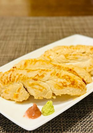 【速攻】ささみの梅酢焼き(作りおき可)-レシピのメイン写真