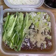 ☆夏のお弁当☆ 冷たい素麺つゆ 部活に-レシピのメイン写真
