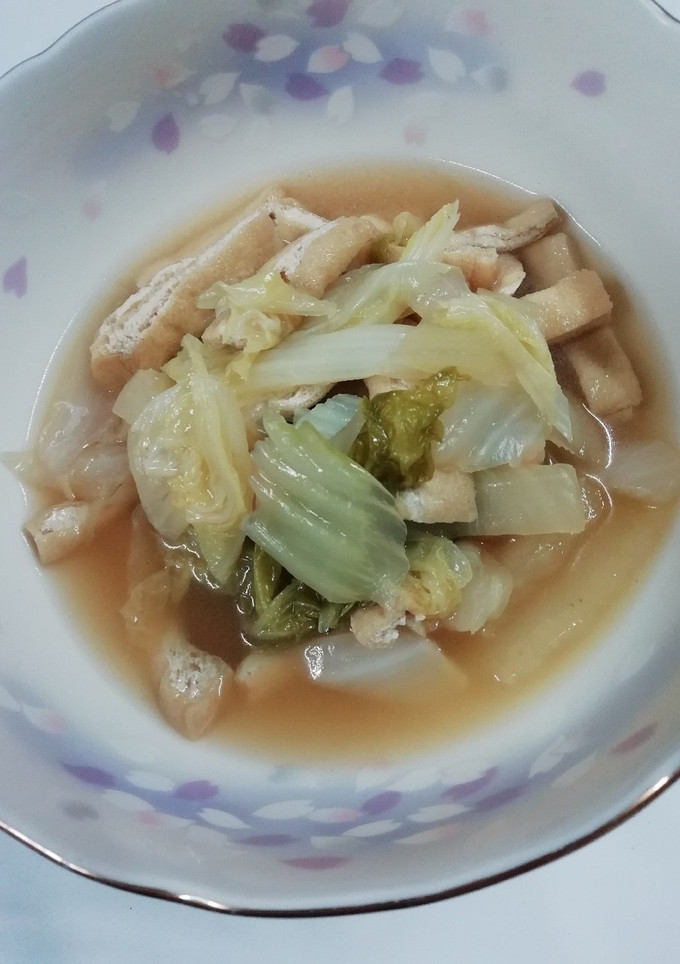 白菜とお揚げのたいたん-レシピのメイン写真