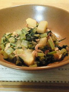 大根の葉とジャガイモ煮-レシピのメイン写真