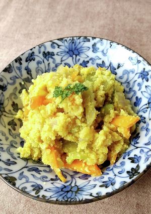 【カレー風味のおから】エコ・クッキング-レシピのメイン写真