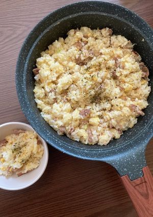 離乳食とりわけ　ネギ塩チャーハン-レシピのメイン写真