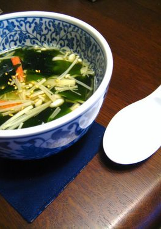 えのきとワカメの中華スープ☆-レシピのメイン写真