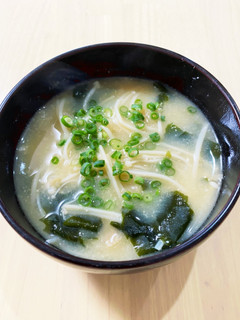 えのき茸の味噌汁-レシピのメイン写真