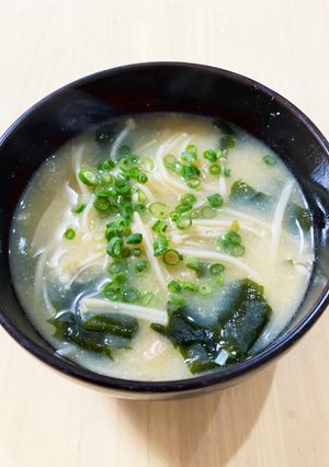 えのき茸の味噌汁-レシピのメイン写真