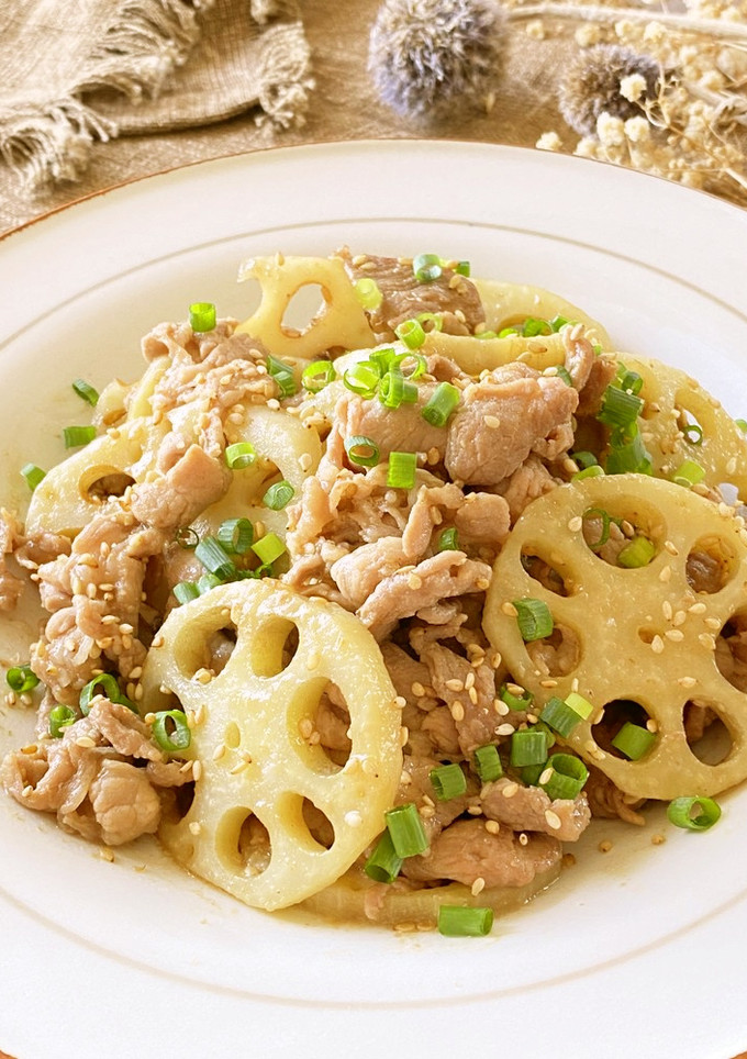 豚肉とれんこんのうま味噌炒め-レシピのメイン写真