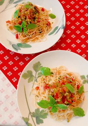 サルサソースで冷製パスタ-レシピのメイン写真