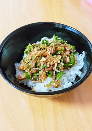 調理時間10分！鯵のなめろう丼-レシピのメイン写真