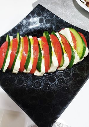 塩豆腐のカプレーゼ風-レシピのメイン写真