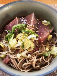 薬味たっぷり*カツオの冷やしそば-レシピのメイン写真