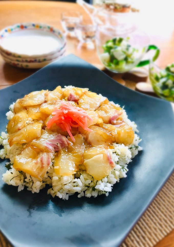 鯛と切り干し大根の手こね寿司-レシピのメイン写真