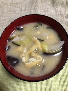 茄子の味噌汁-レシピのメイン写真