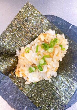 手間いらず！納豆とあげ玉のくるくる巻き-レシピのメイン写真