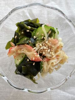 簡単|キュウリ|カニカマ|さっぱり酢の物-レシピのメイン写真