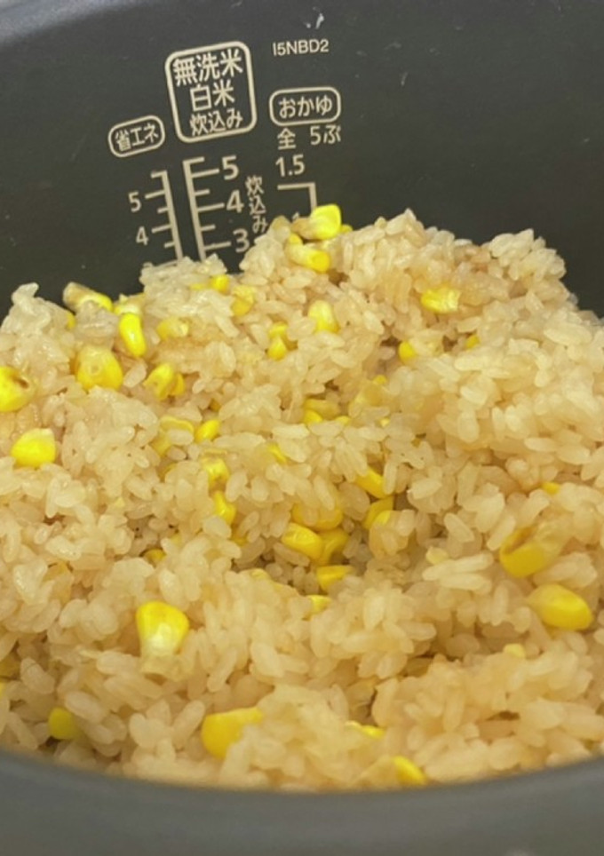 簡単！とうもろこしのバター醤油ご飯！-レシピのメイン写真