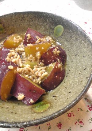 ✿さつまいもとそぼろのしみじみ煮✿-レシピのメイン写真