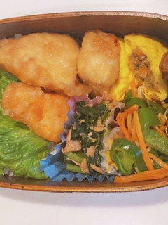 鶏の甘辛揚げ弁当-レシピのメイン写真