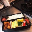 冷凍エビフライの夏弁当