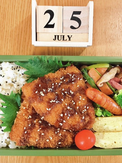 アジフライのっけ弁当 21/7.25-レシピのメイン写真