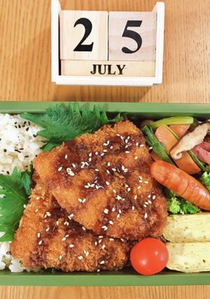 アジフライのっけ弁当 21/7.25-レシピのメイン写真