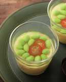ゼンブヌードルのゆで汁で冷たい茶わん蒸し