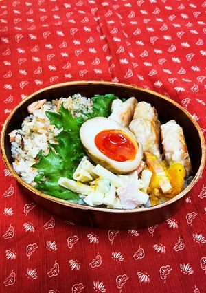 鮭と青のり焼飯とゴロゴロ焼き弁当-レシピのメイン写真