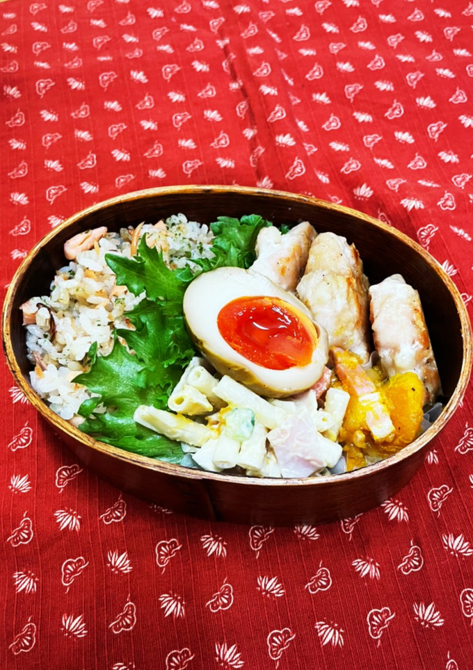 鮭と青のり焼飯とゴロゴロ焼き弁当-レシピのメイン写真