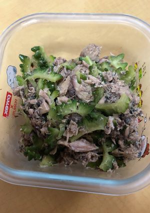 ゴーヤとサバの炒め煮-レシピのメイン写真