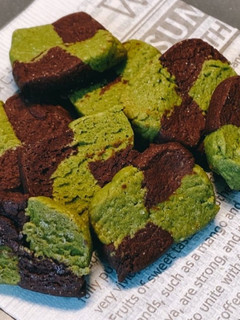 抹茶とココアのアイスボックスクッキー-レシピのメイン写真