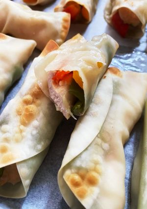 夏野菜　クルクル巻き-レシピのメイン写真