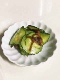 胡瓜の梅昆布和え-レシピのメイン写真
