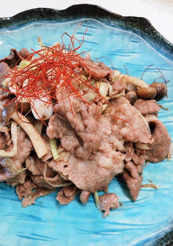 簡単！牛肉と長ネギのオイスター炒め-レシピのメイン写真