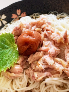 ツナと梅のさっぱりそうめん-レシピのメイン写真