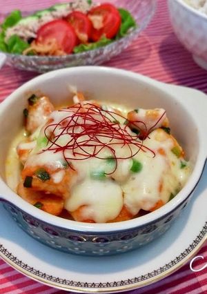 簡単♪鶏胸肉のジューシーチーズダッカルビ-レシピのメイン写真