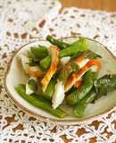 5分副菜♪インゲン・竹輪・大葉のナムル♪