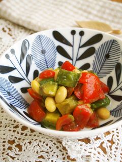 アボカド・プチトマト・大豆のマリネ♪-レシピのメイン写真