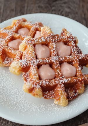 あまおう苺のクリームチーズワッフル-レシピのメイン写真