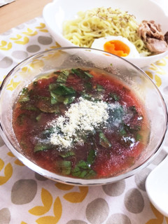 トマトバジルの冷やしつけ麺-レシピのメイン写真