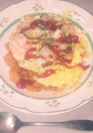 ごちそう風！ふわふわシーフードオムライス-レシピのメイン写真