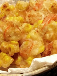 コーンとカニカマの簡単サクサクかき揚げ-レシピのメイン写真
