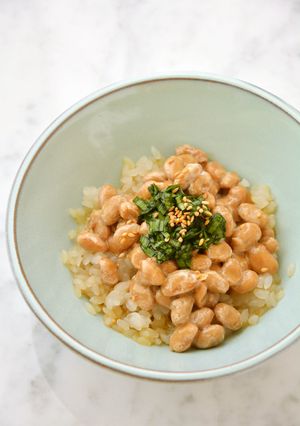 レンチンゼンライスで ニラ納豆ごはん-レシピのメイン写真