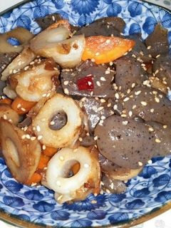 51 ちくわ、こんにゃく、人参の炒め煮-レシピのメイン写真
