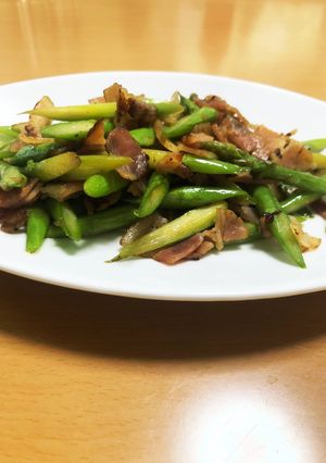 下茹でなしのアスパラベーコン炒め-レシピのメイン写真