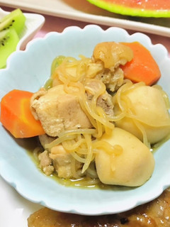 冷凍里芋と鶏肉の煮物・優しい味付け-レシピのメイン写真