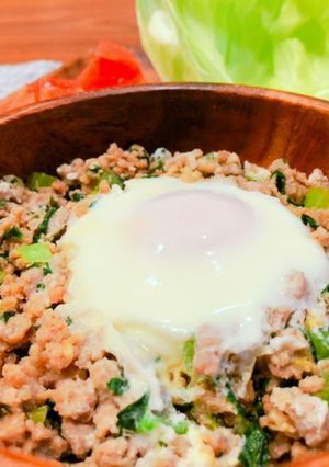 ＊挽肉と卵のレタス包み＊-レシピのメイン写真